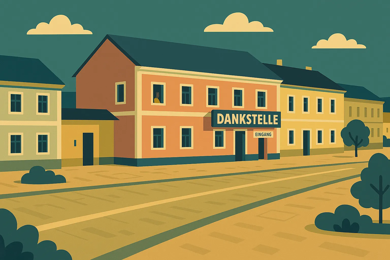 Cartoon-Grafik vom Haiderhof in St. Oswald