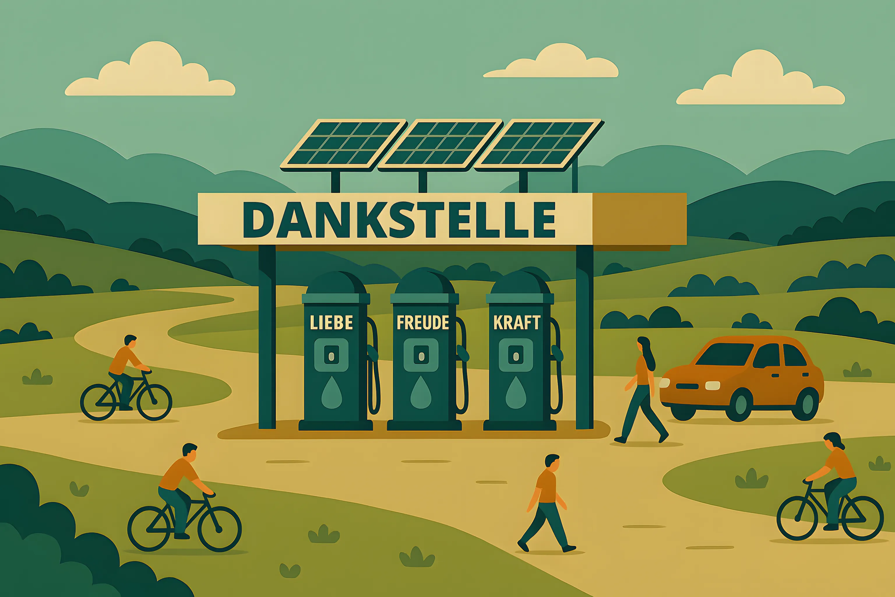 Die Dankstelle - Ein Ort, um Liebe, Freude, Kraft aufzutanken