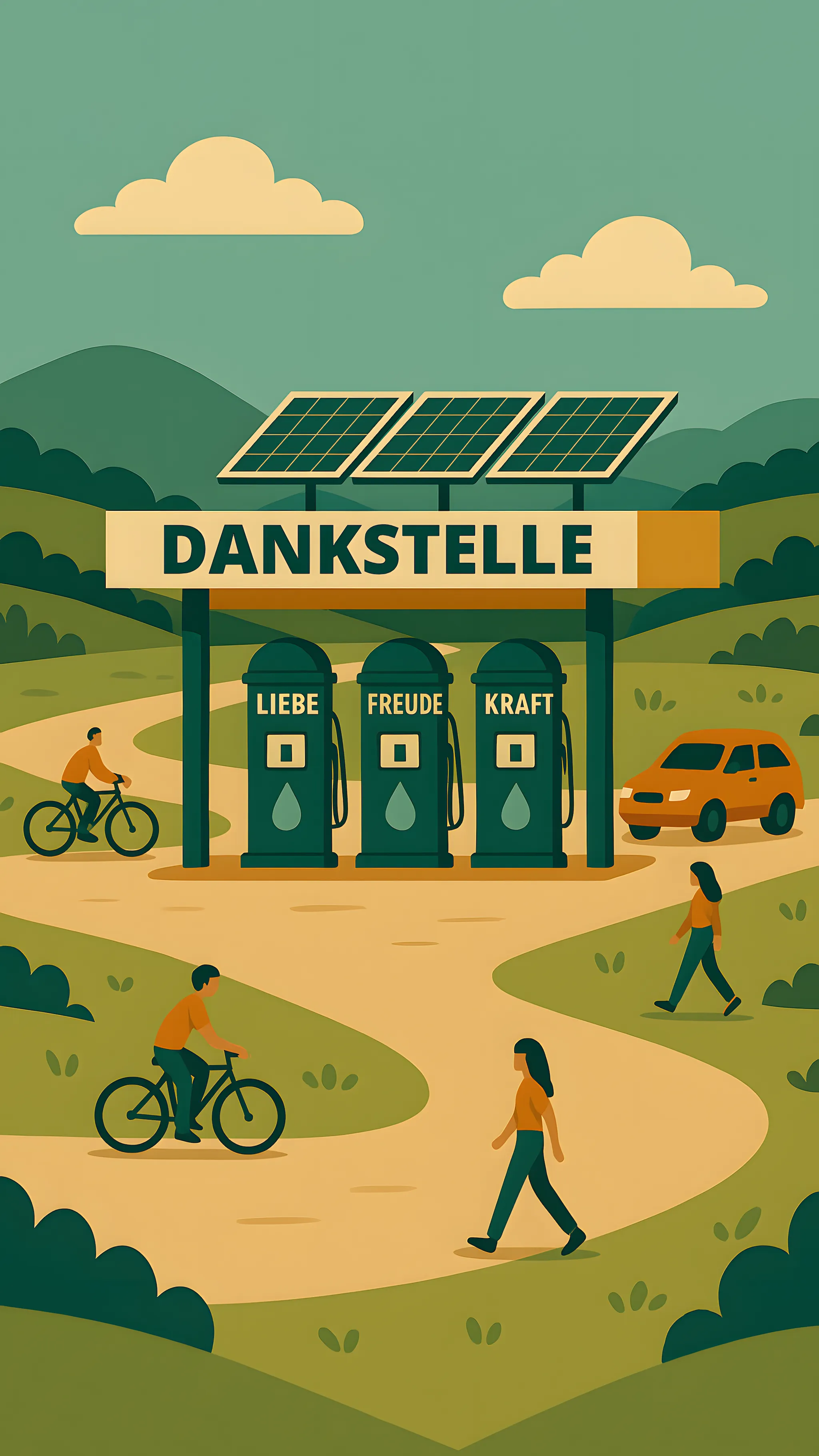 Die Dankstelle - Ein Ort, um Liebe, Freude, Kraft aufzutanken