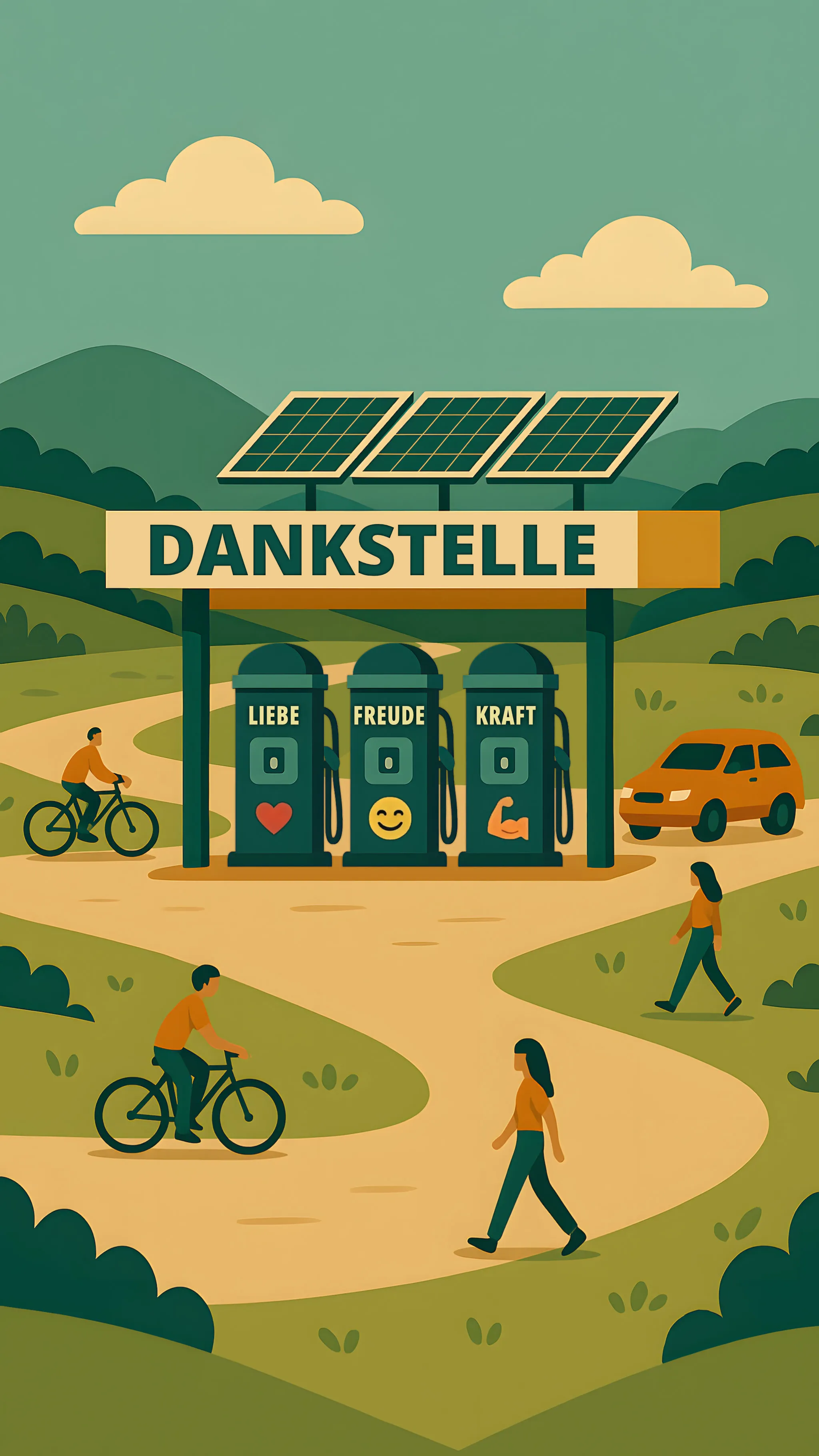 Die Dankstelle - Ein Ort, um Liebe, Freude, Kraft aufzutanken