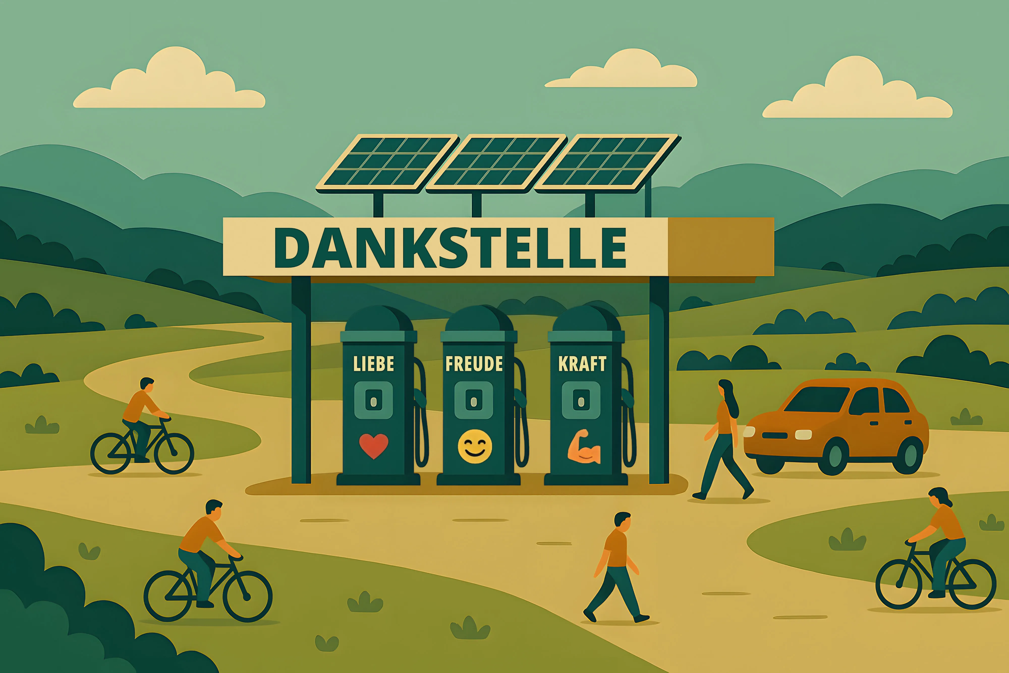 Die Dankstelle - Ein Ort, um Liebe, Freude, Kraft aufzutanken